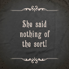 Nothing of the Sort tee - The Flying Pork Apparel Co.