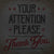 Attention Please tee - The Flying Pork Apparel Co.