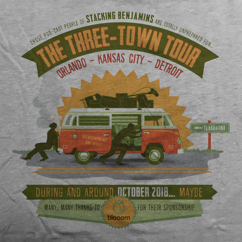 Three-Town Tour tee