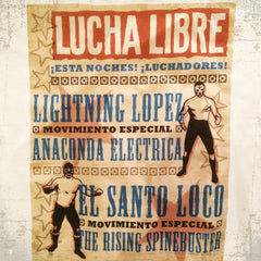 Luchadores Poster tee - The Flying Pork Apparel Co.